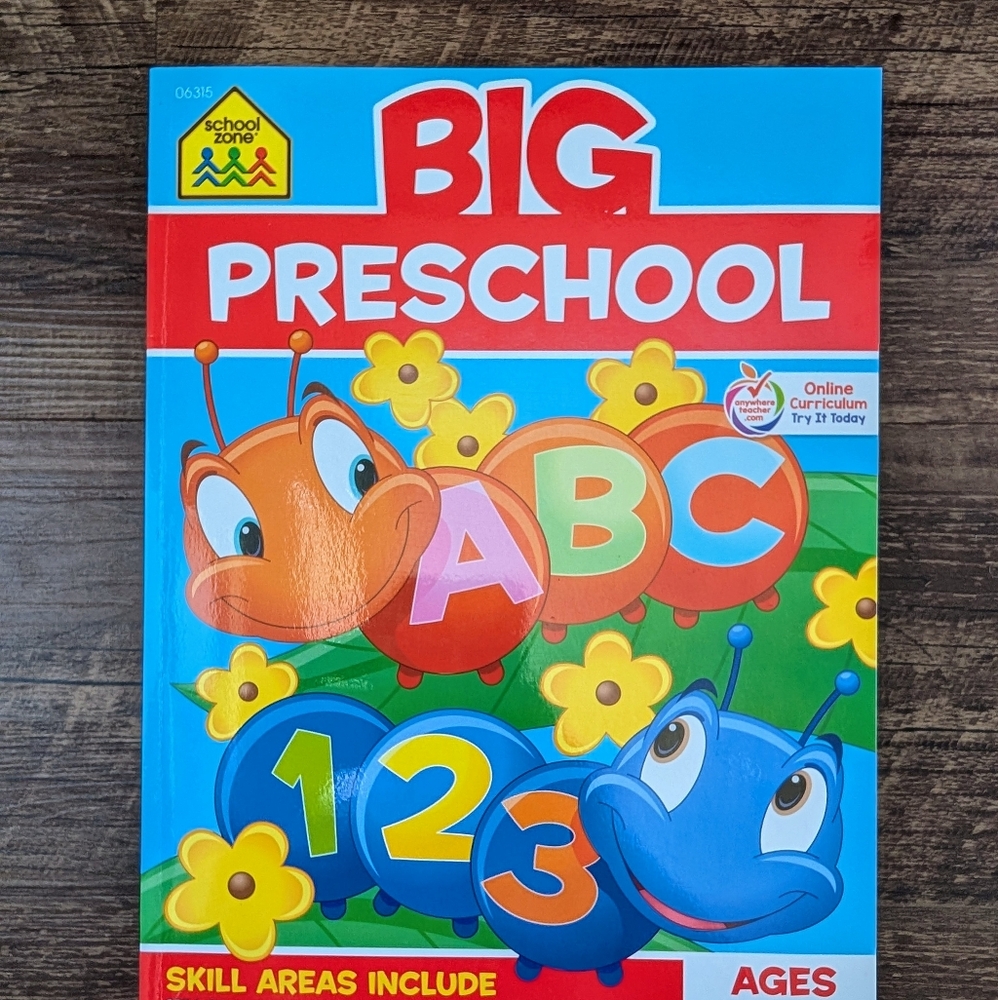 School Zone BIG Preschool Workbook